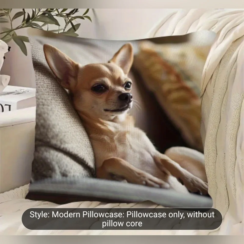 New Chihuahua Print Pillowcase Dog Lovers, T10MIS